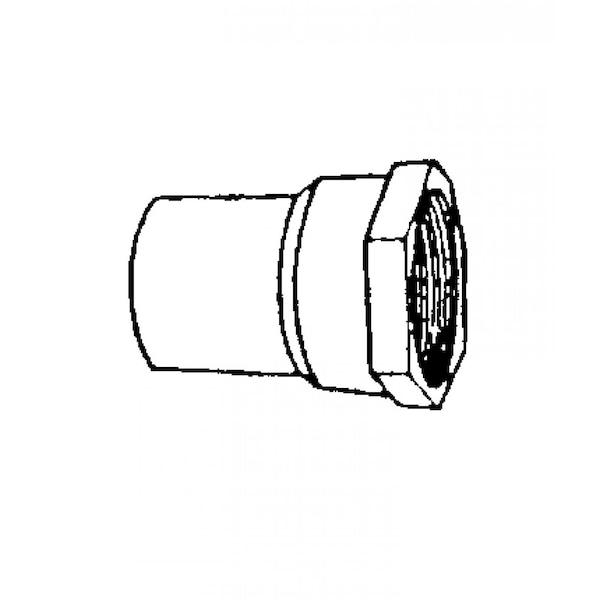 1 In. X 0.75 In. Copper Female Reducing Adapter - Cast